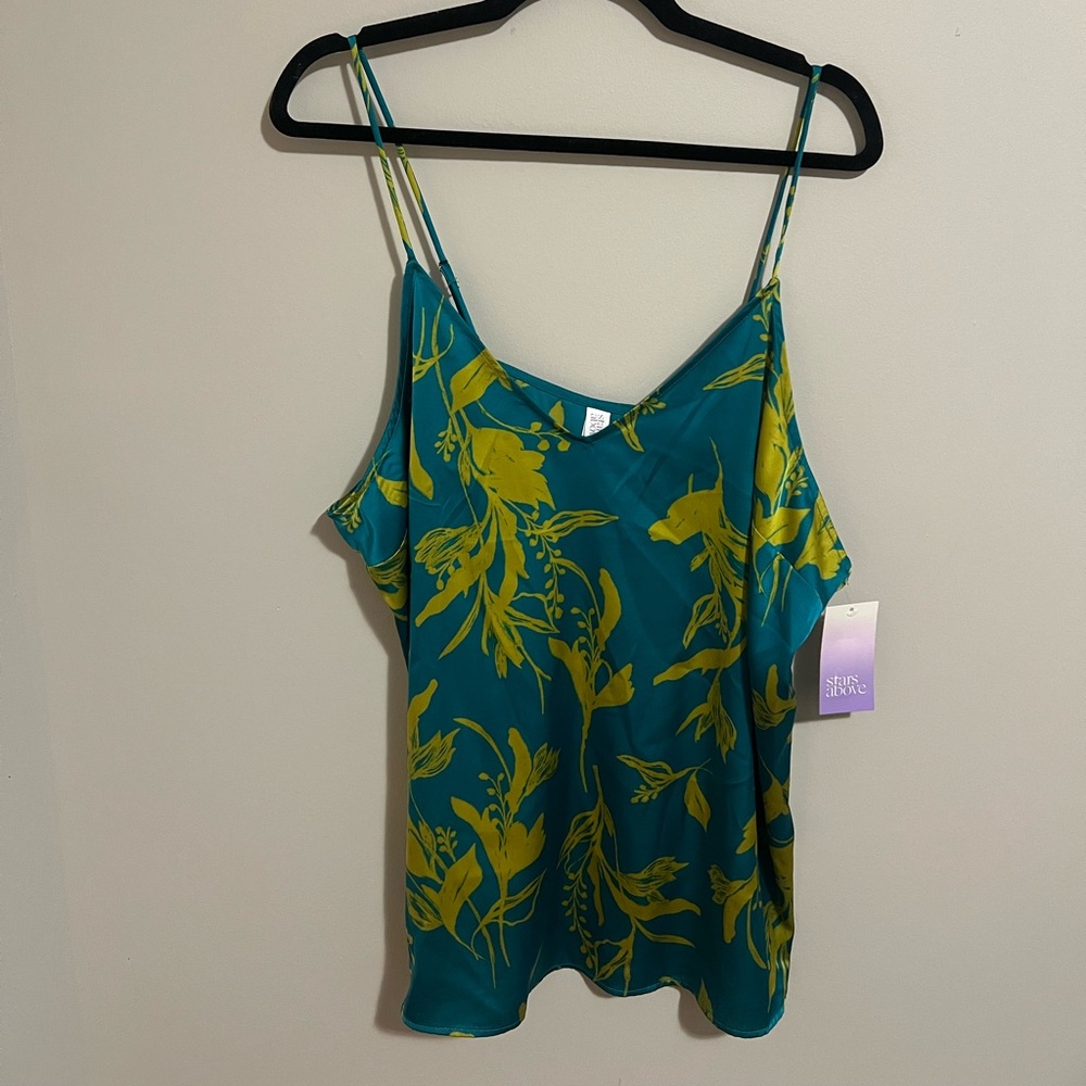 Satin tank top